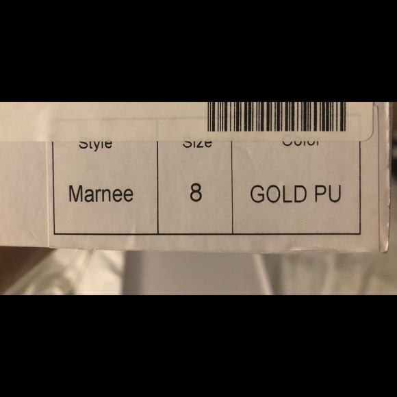 Steve Madden Gold Strappy 5” Heels - Picture 5 of 8